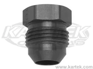 Fragola AN -20 Fitting 1-5/8"-12 Thread Black Anodized Aluminum Male Pressure Plugs