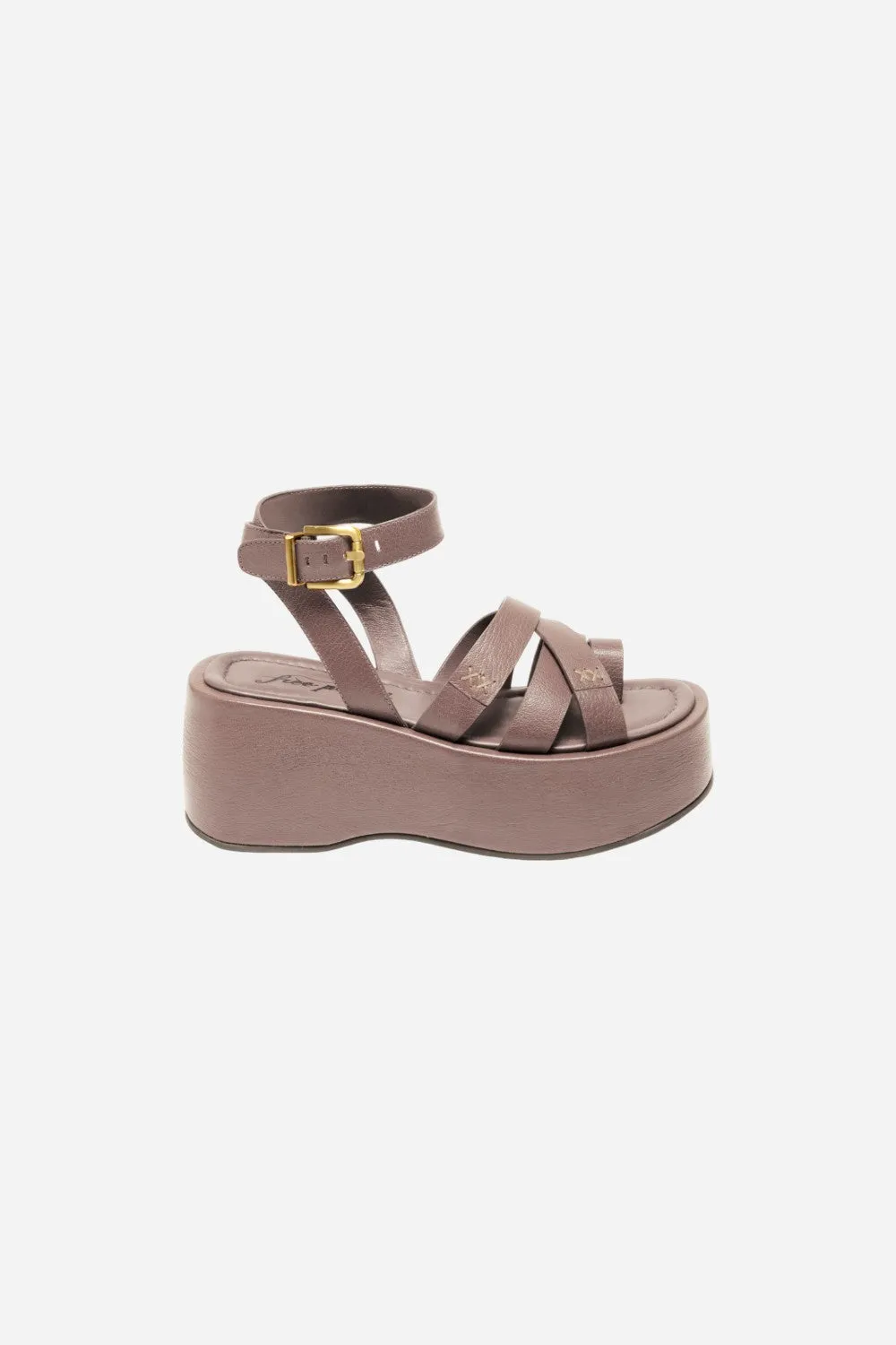 Free People Shoes Hazel Flatform Sandals in Ember