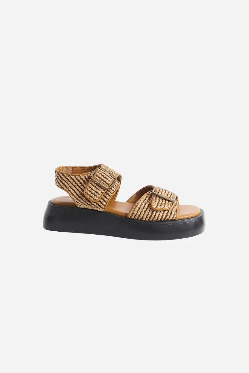 Free People Shoes Mandi Weave Sandals in Natural