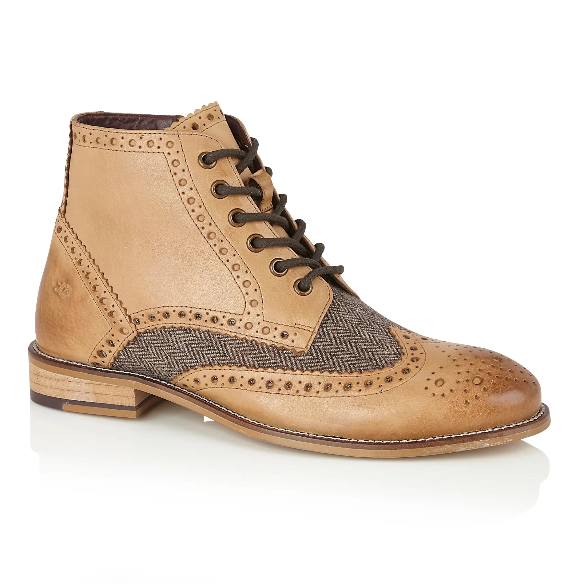 Gatsby Boot Tan / Tweed