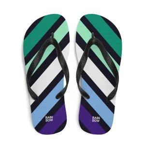 Gay Men's Diagonal Stripes Flip-Flops