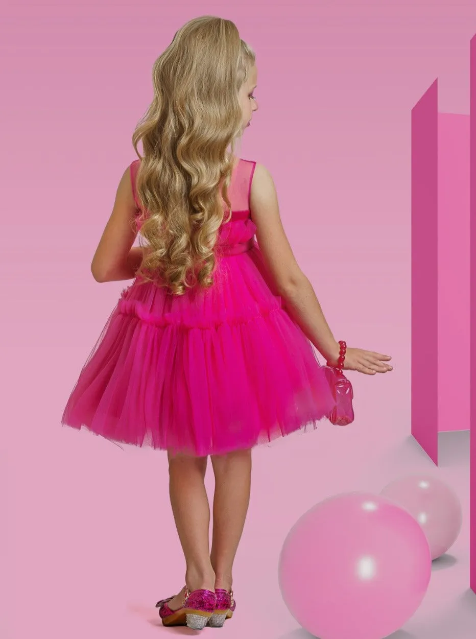 Girls Life-Size Barbie Girl Tulle Dress Costume