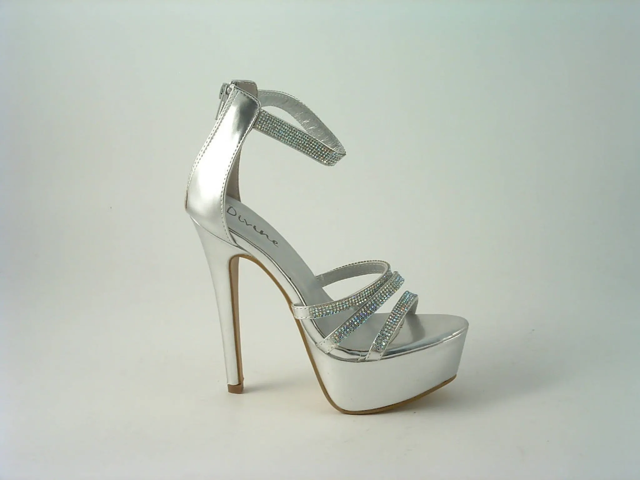 Glitz Shoes Divine Tall Diamante Platform