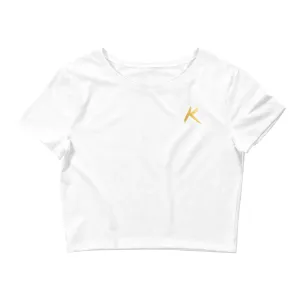 Gold Korsbar Crop Tee