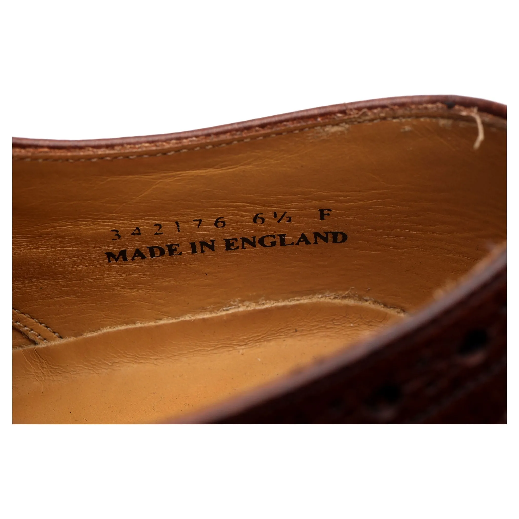 'Grassington' Brown Leather Derby Brogues UK 6.5 F