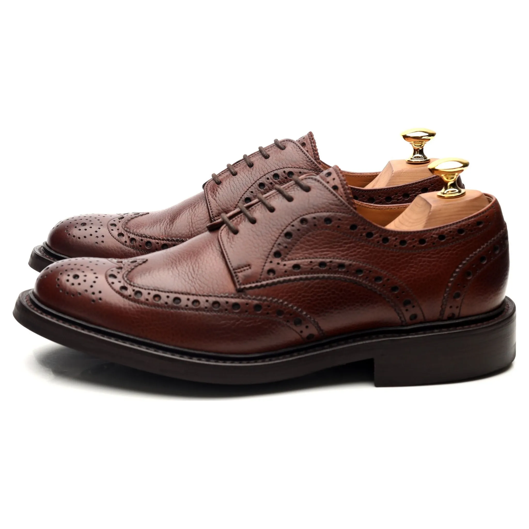 'Grassington' Brown Leather Derby Brogues UK 6.5 F