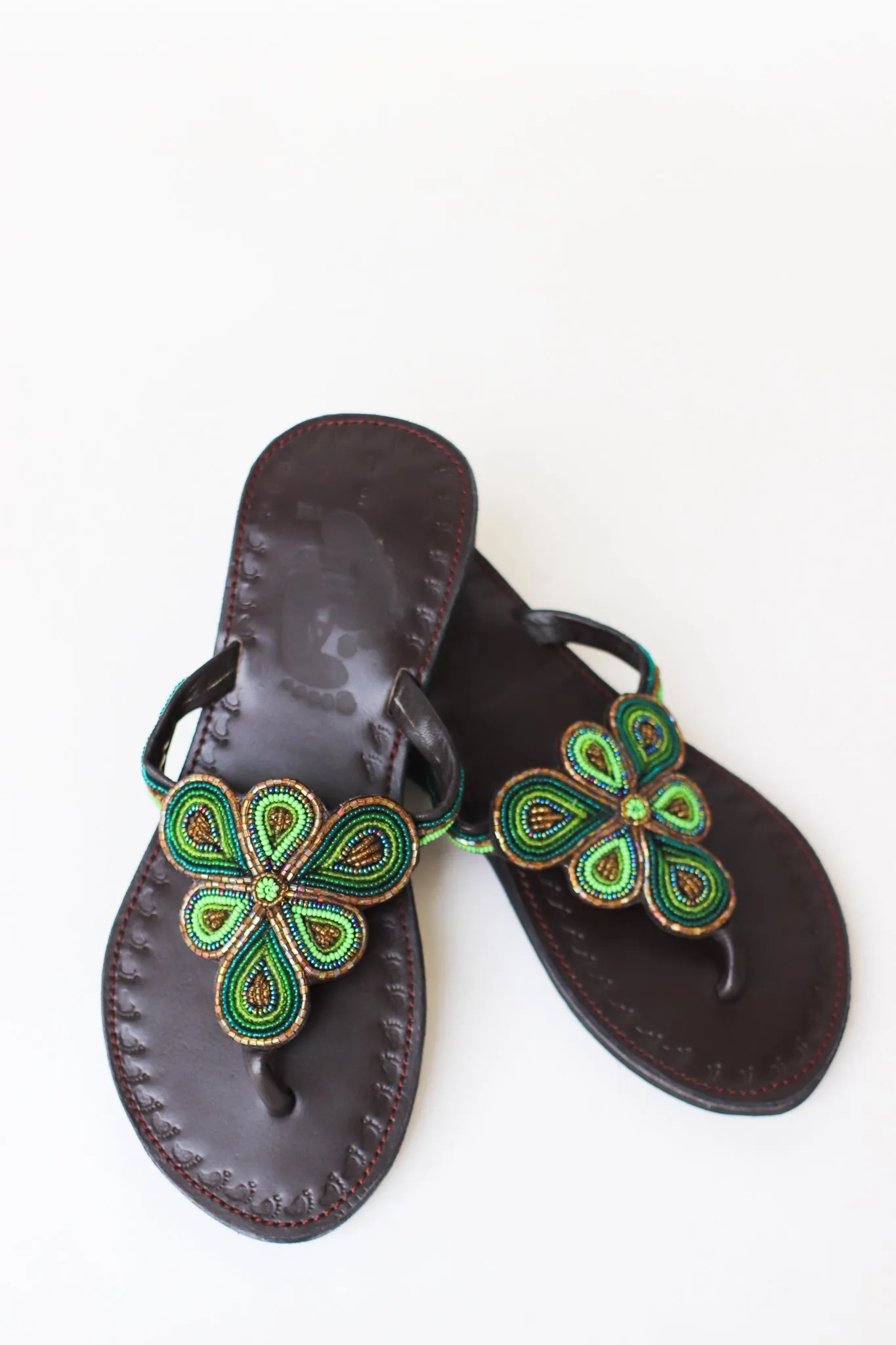 Hand Beaded Flip Flops, Ireland