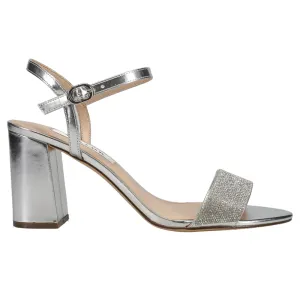 Haven Metallic Rhinestone Wedding Block Heel Sandals