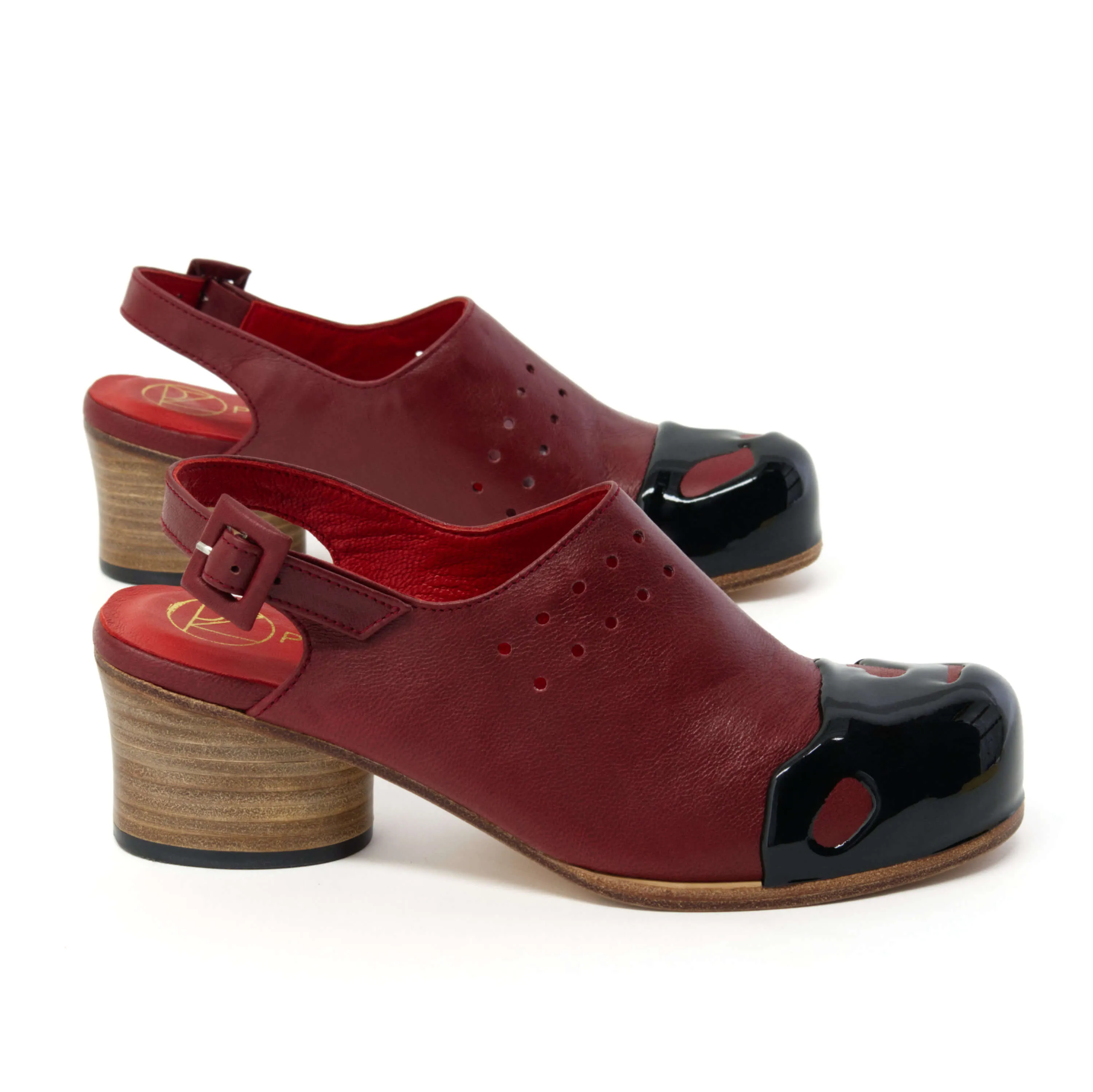 Hepburn Clog - Rust/Black Toe