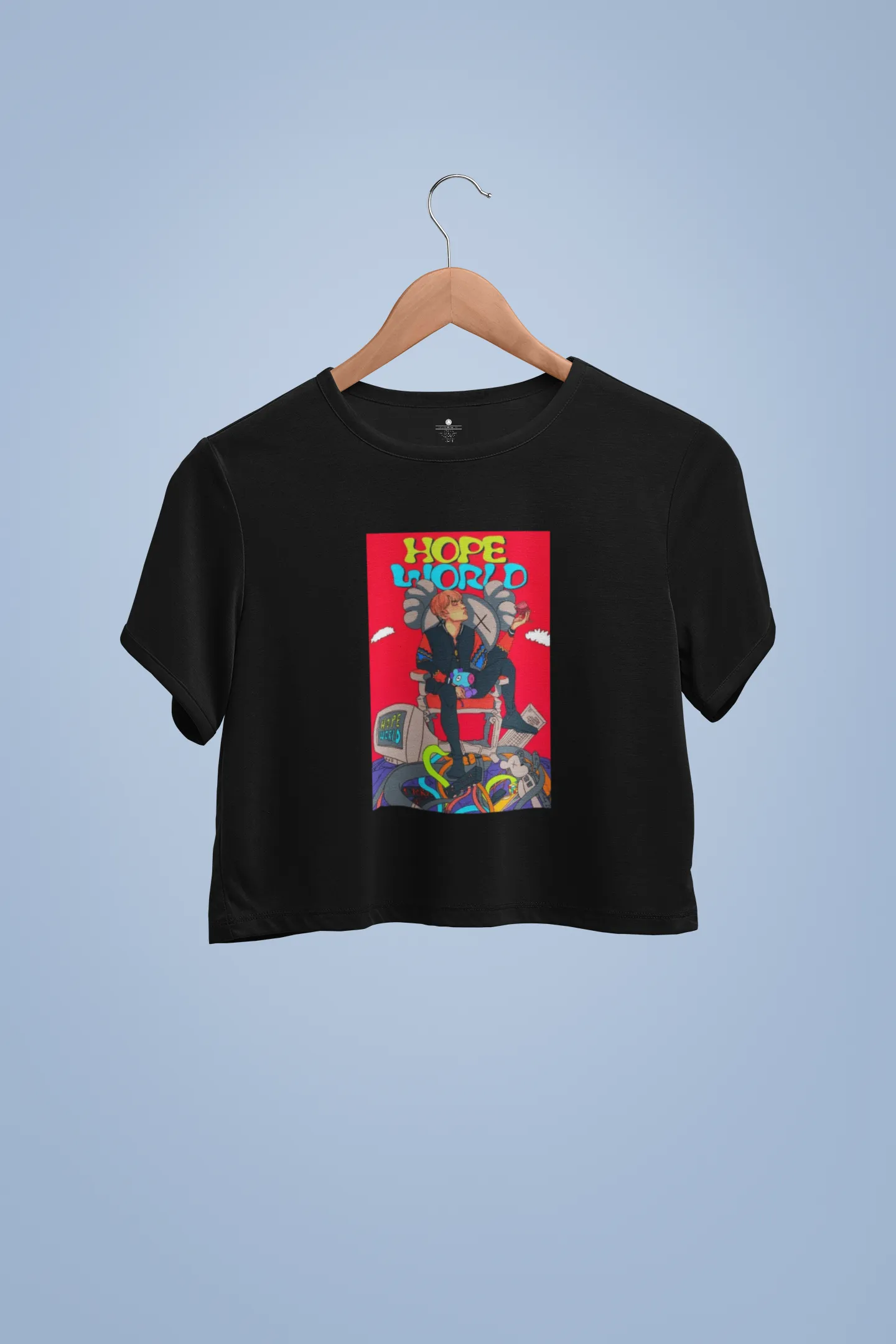 HOPE WORLD : J HOPE - HALF-SLEEVE CROP TOPS