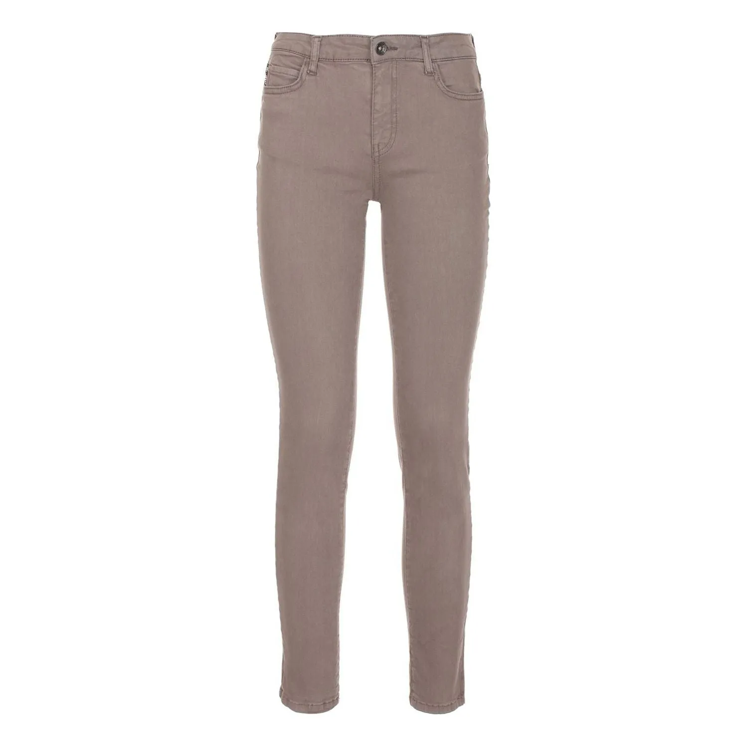 Imperfect Impeccable Gray Cotton Stretch Pants