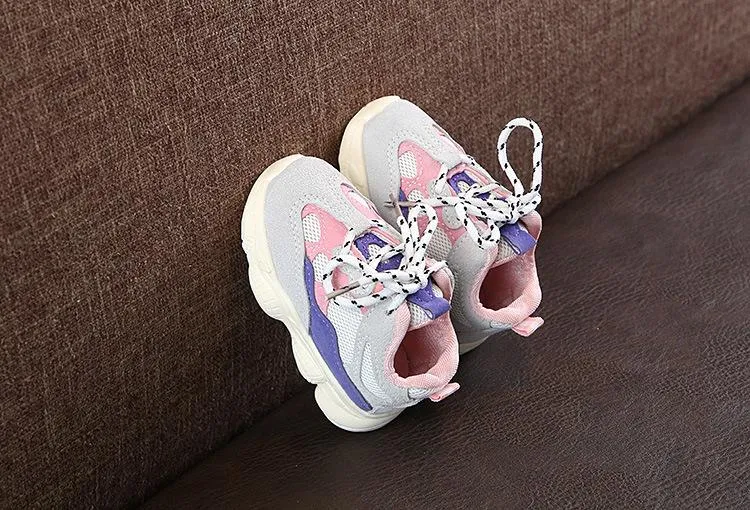 Infant Casual Running Shoes Sneaker Purple Pink