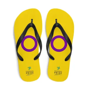 Intersex Pride Flag Flip-Flops Sandals