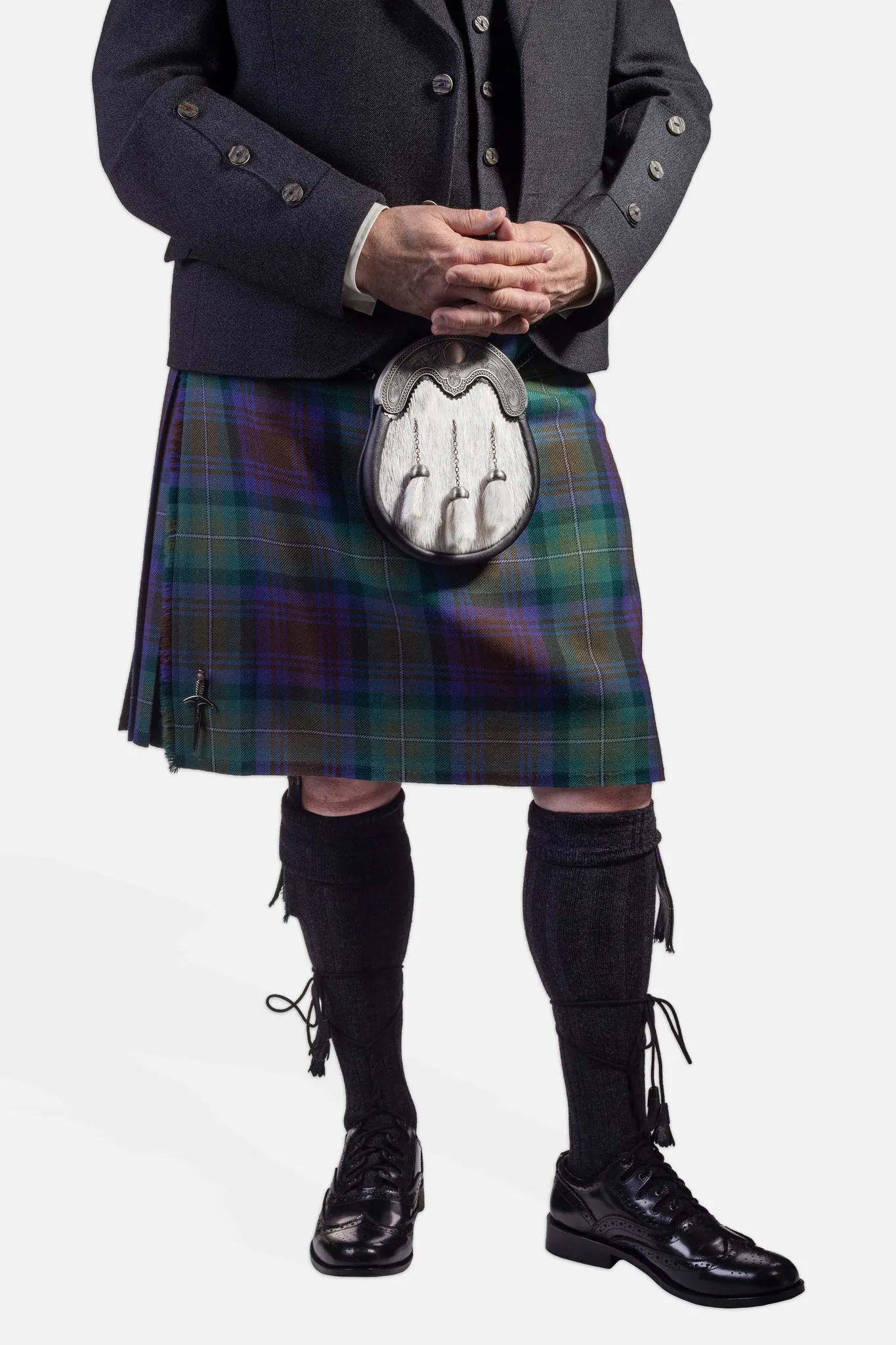 Isle of Skye / Charcoal Holyrood Kilt Hire Outfit