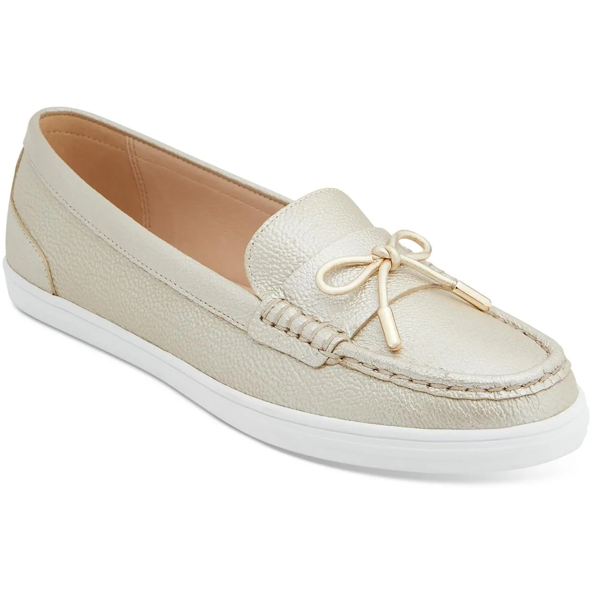 Jack Rogers Womens Remy Weekend Leather Bow Boat Shoes