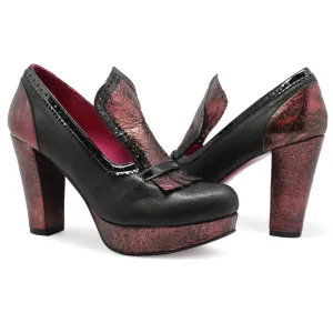 Jete - Black Passion Red platform shoe