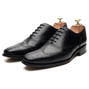 'Johnny' Black Leather Brogues UK 7.5 F