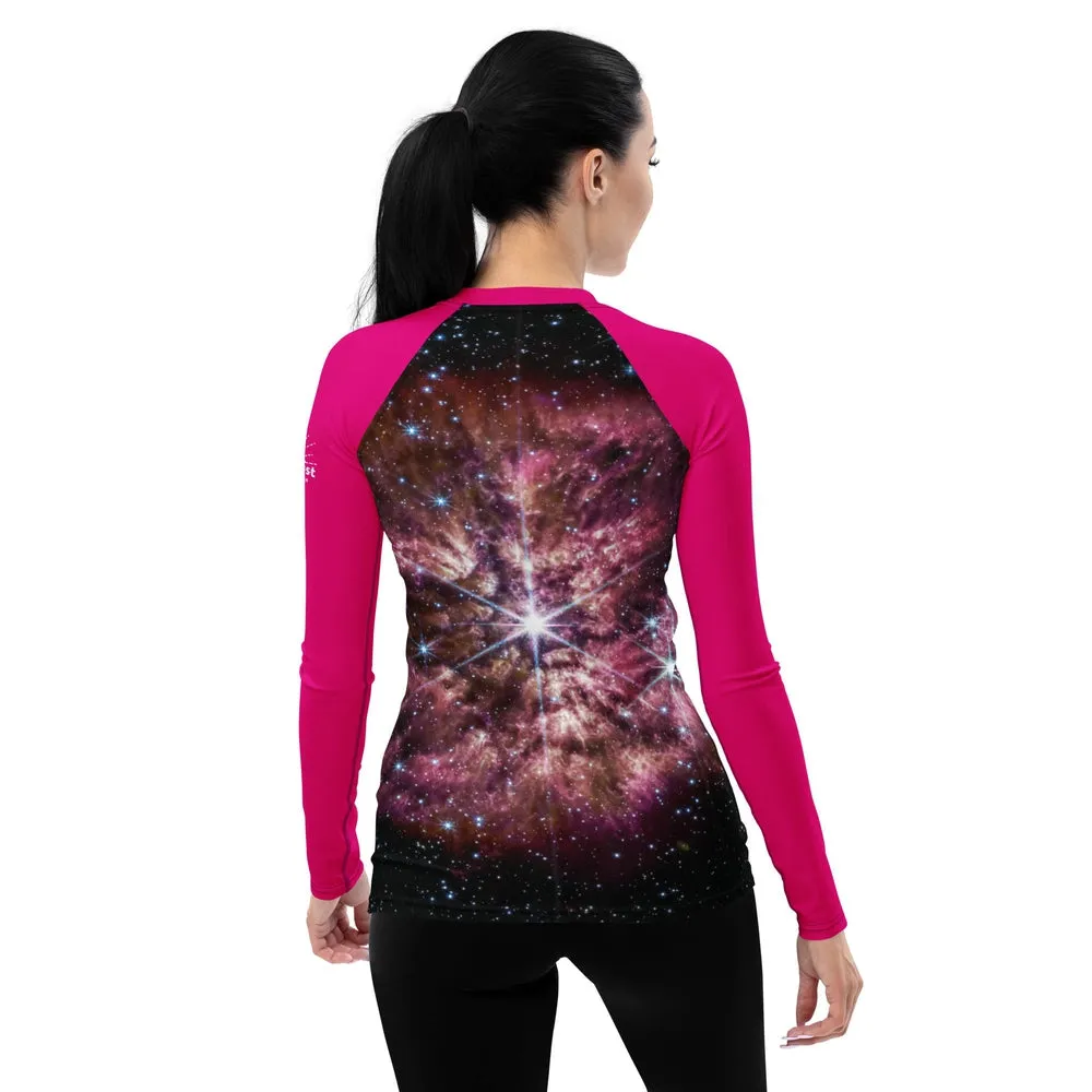 JWST Massive Star WR 124 Fitted/Curvy Rash Guard