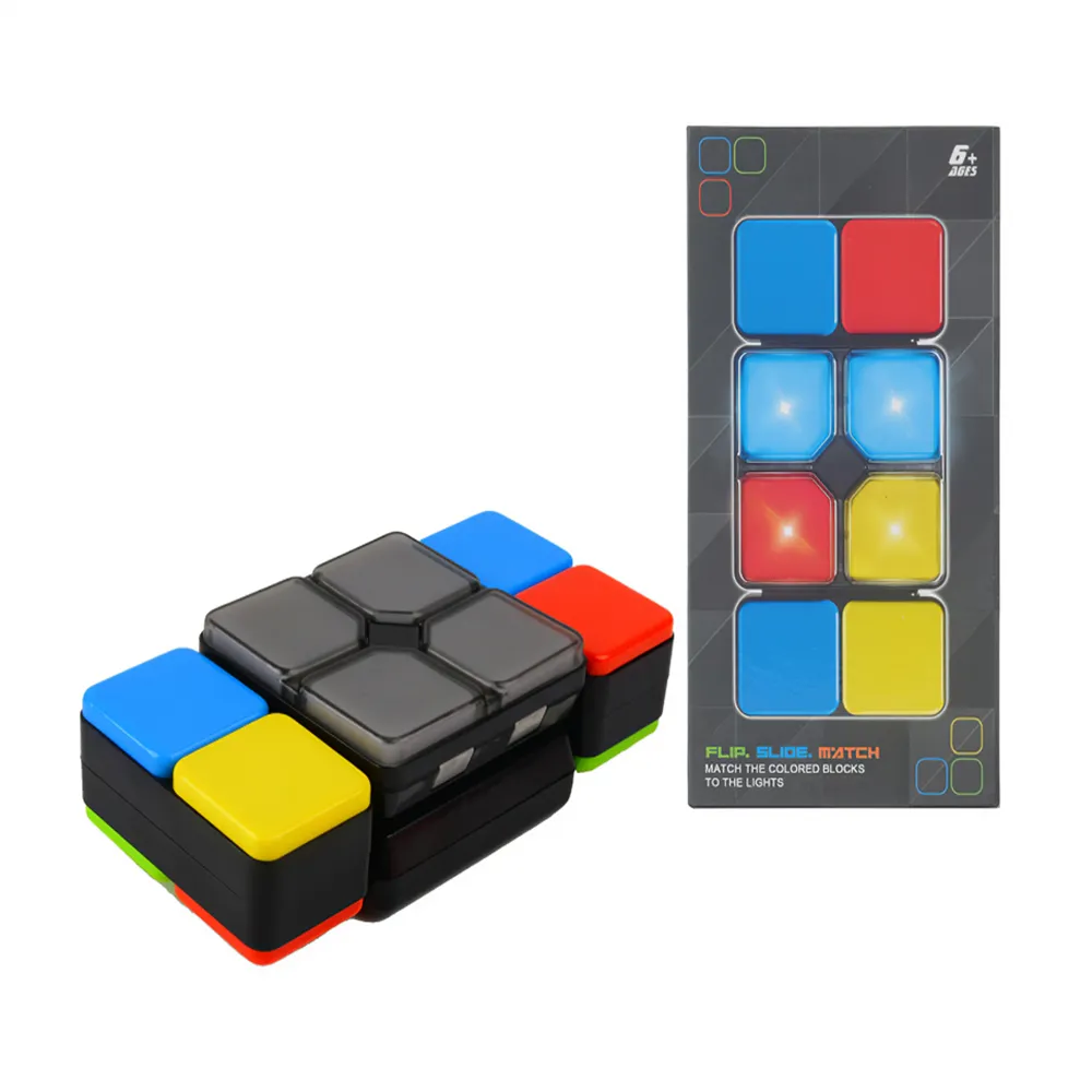 Kids Electronic Music Magic Cube Variety Flip Slide Novelty Puzzle Game Toy