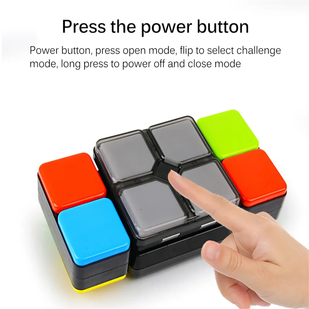 Kids Electronic Music Magic Cube Variety Flip Slide Novelty Puzzle Game Toy