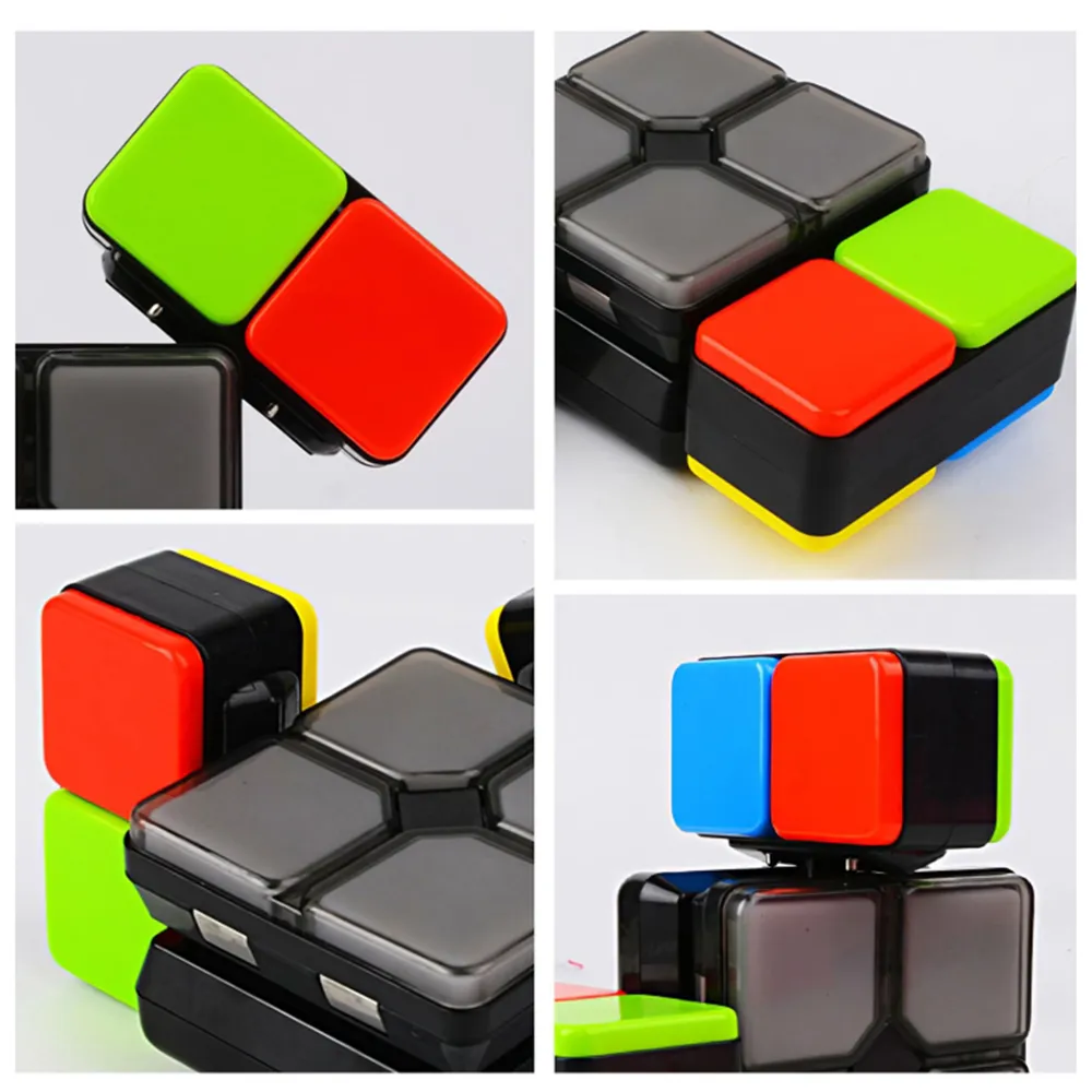 Kids Electronic Music Magic Cube Variety Flip Slide Novelty Puzzle Game Toy