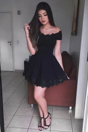 Lace Homecoming Dress,Short Prom Dress for Teens