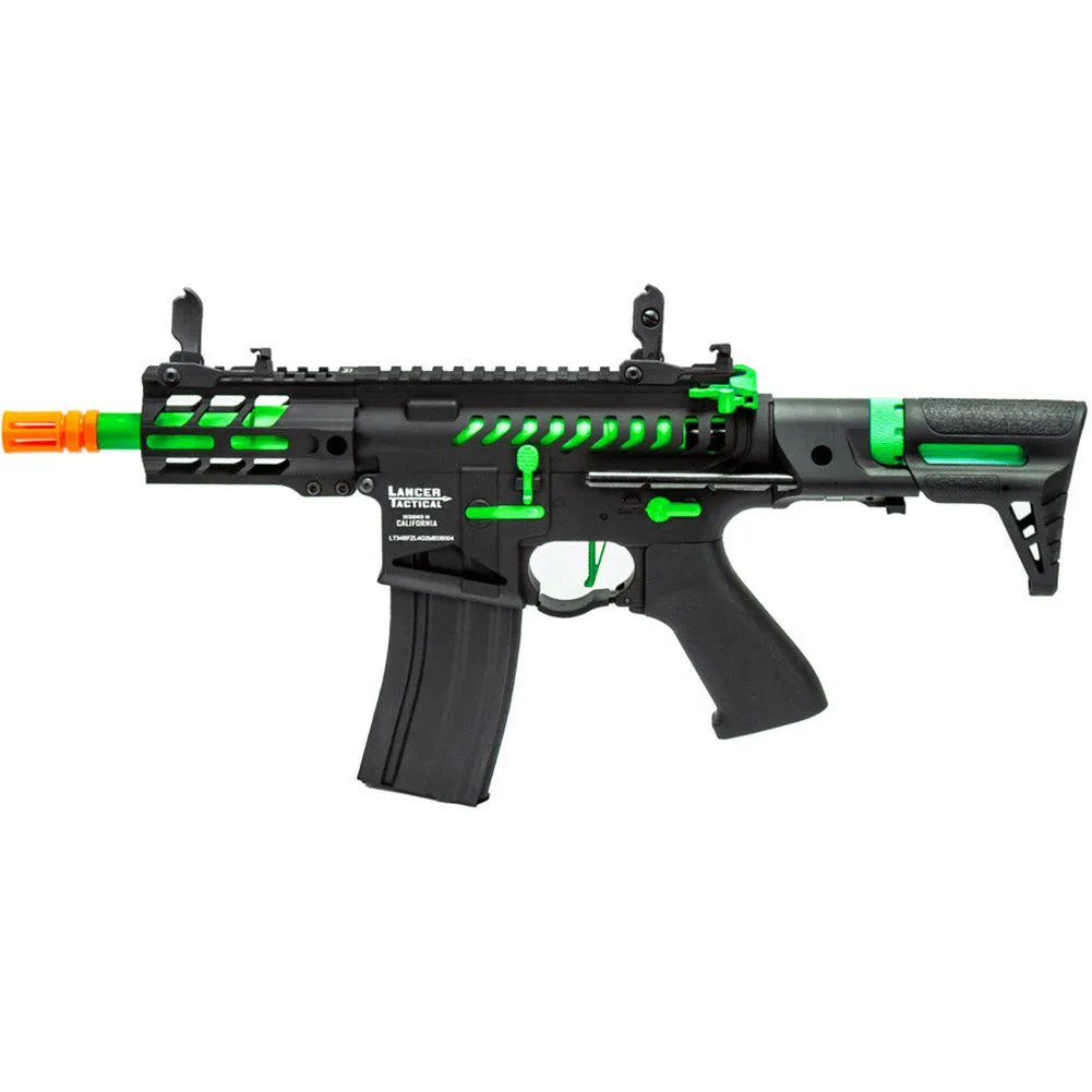 Lancer Tactical ProLine BATTLE HAWK 4" M-LOK Airsoft Rifle w/ PDW Stock