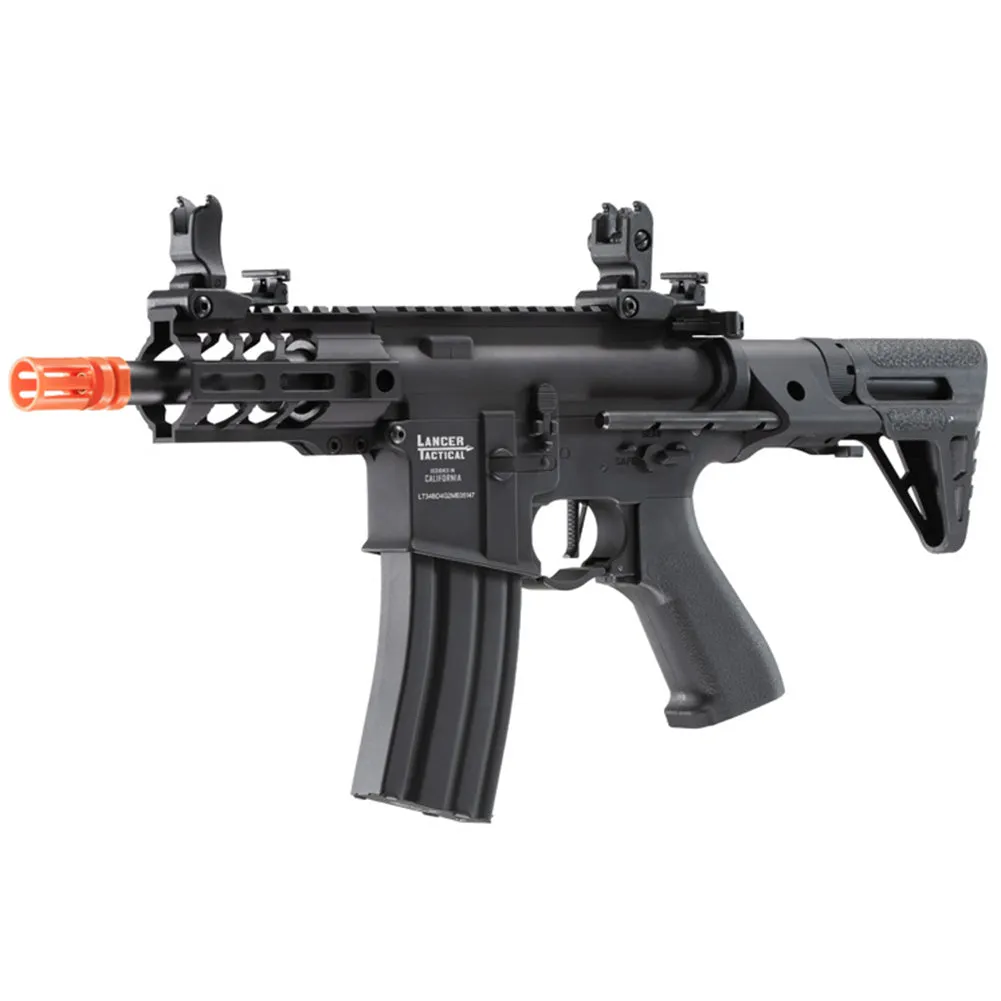 Lancer Tactical ProLine BATTLE HAWK 4" M-LOK Airsoft Rifle w/ PDW Stock