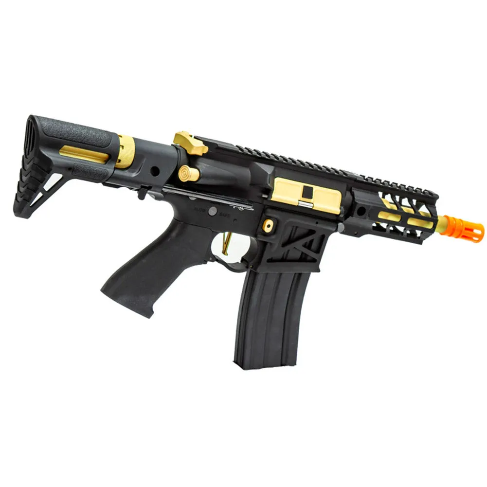 Lancer Tactical ProLine BATTLE HAWK 4" M-LOK Airsoft Rifle w/ PDW Stock