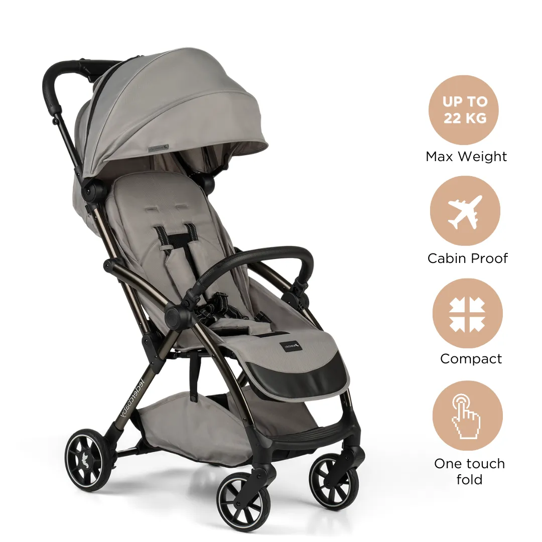 Leclercbaby Bundle Influencer Air Violet Grey (Stroller   Bassinet)