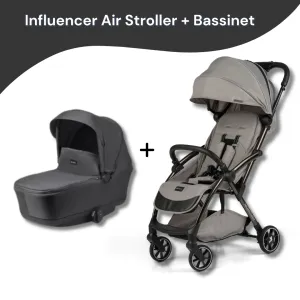 Leclercbaby Bundle Influencer Air Violet Grey (Stroller   Bassinet)