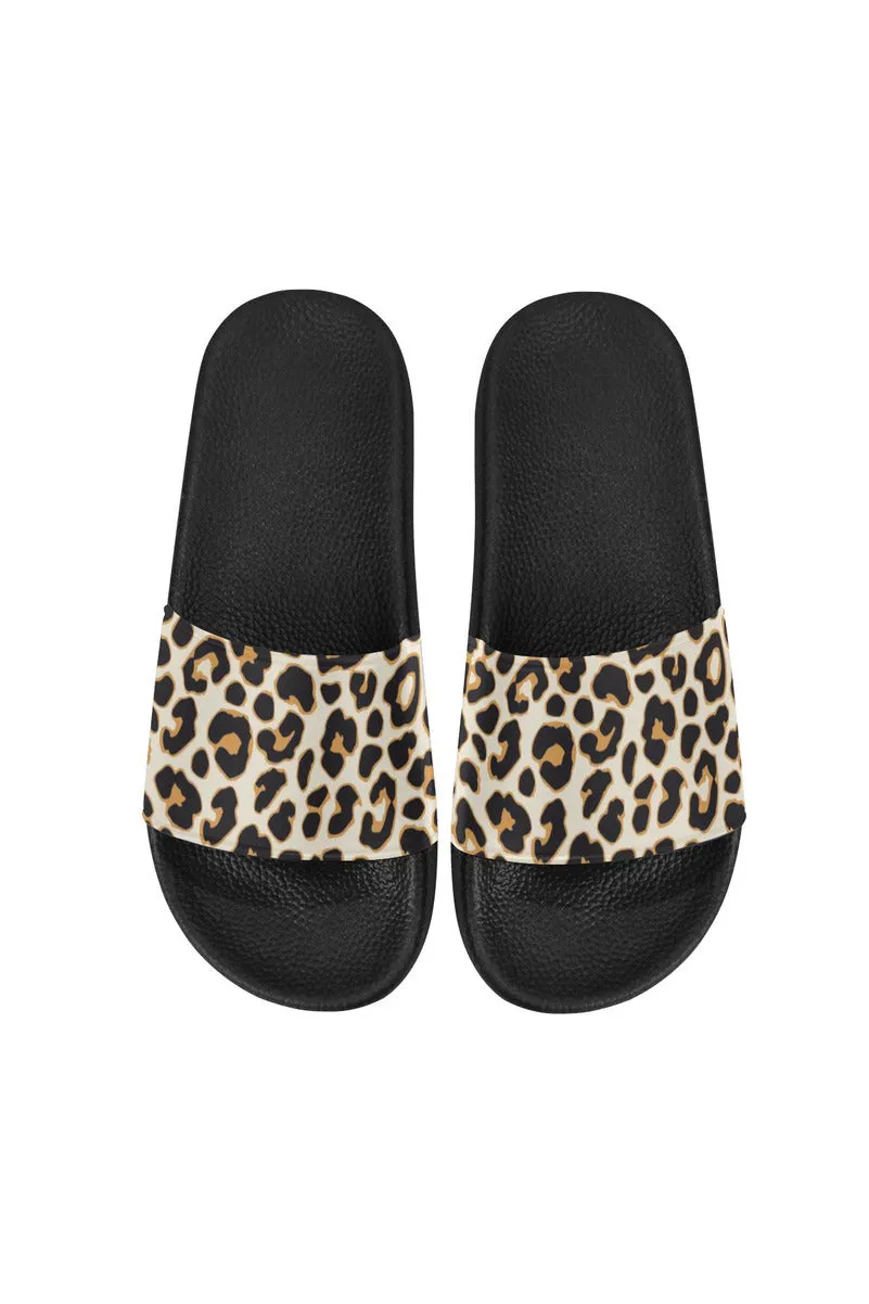 leopard print slippers Women's Slide Sandals