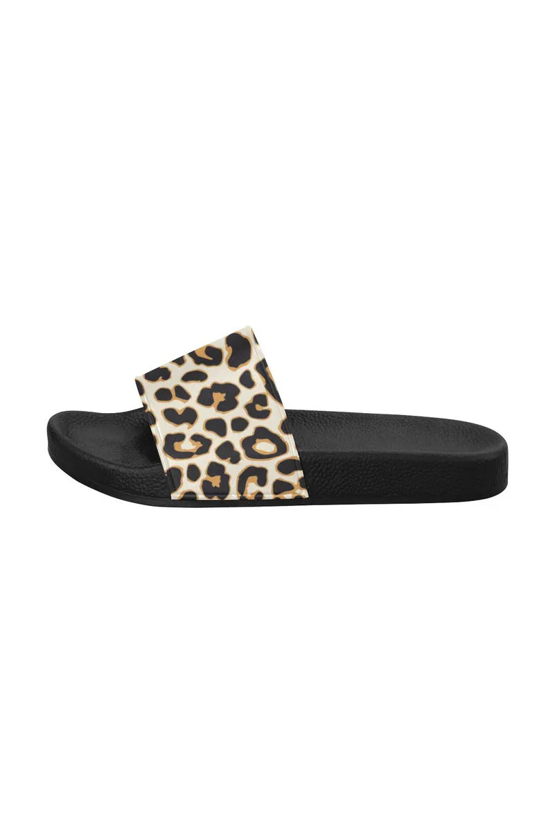 leopard print slippers Women's Slide Sandals