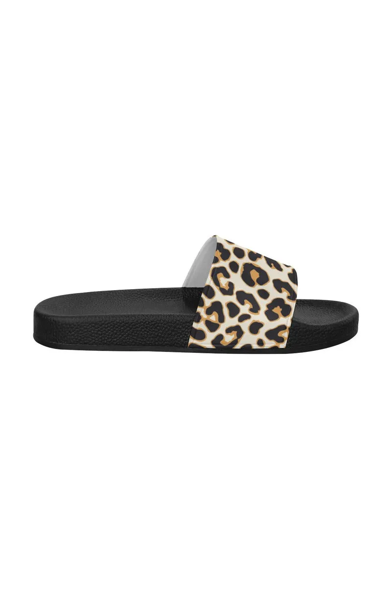 leopard print slippers Women's Slide Sandals