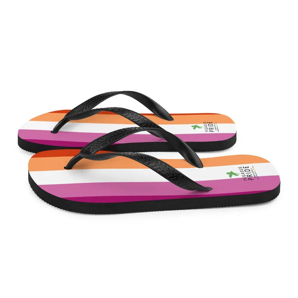 Lesbian Pride Flag Flip-Flops Sandals