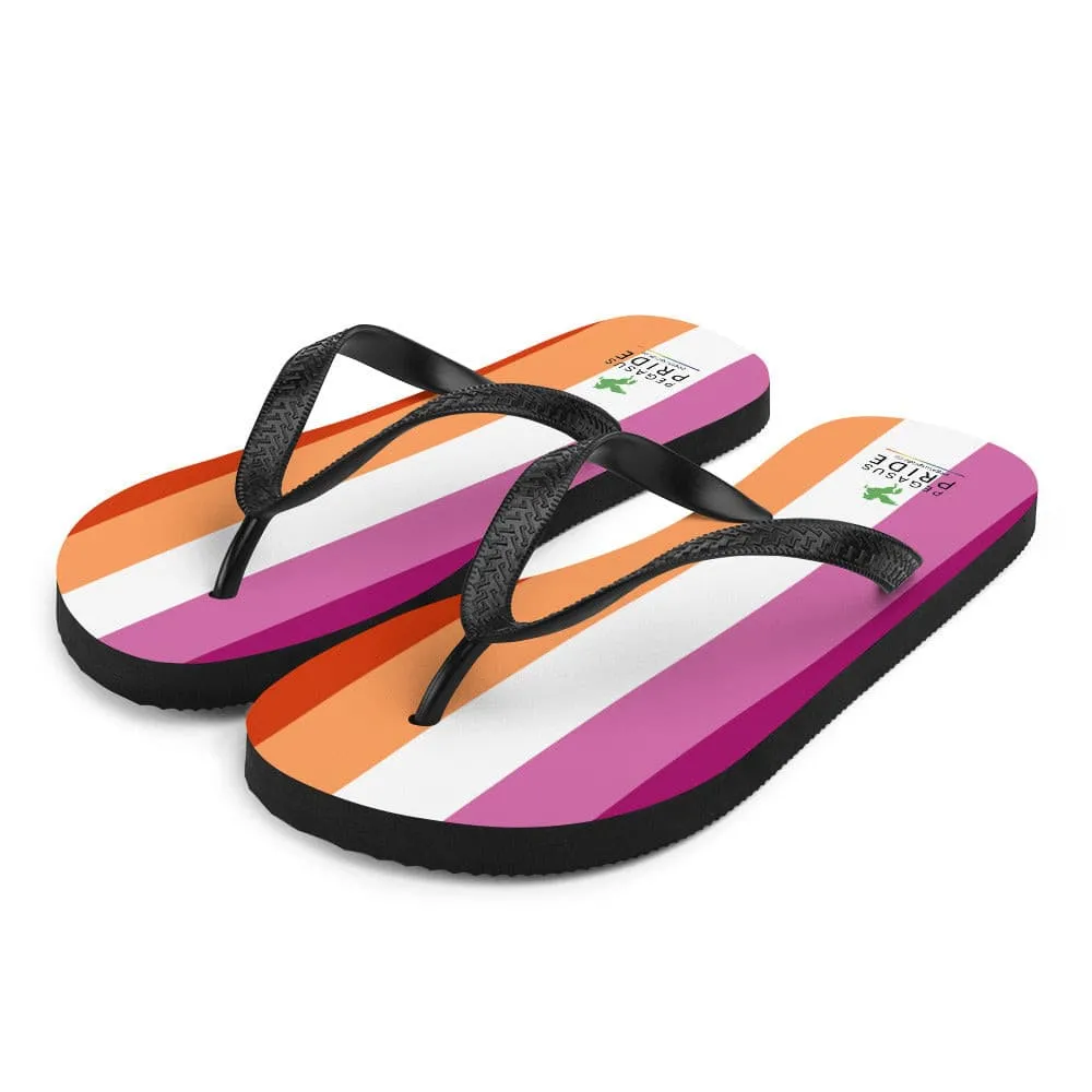 Lesbian Pride Flag Flip-Flops Sandals