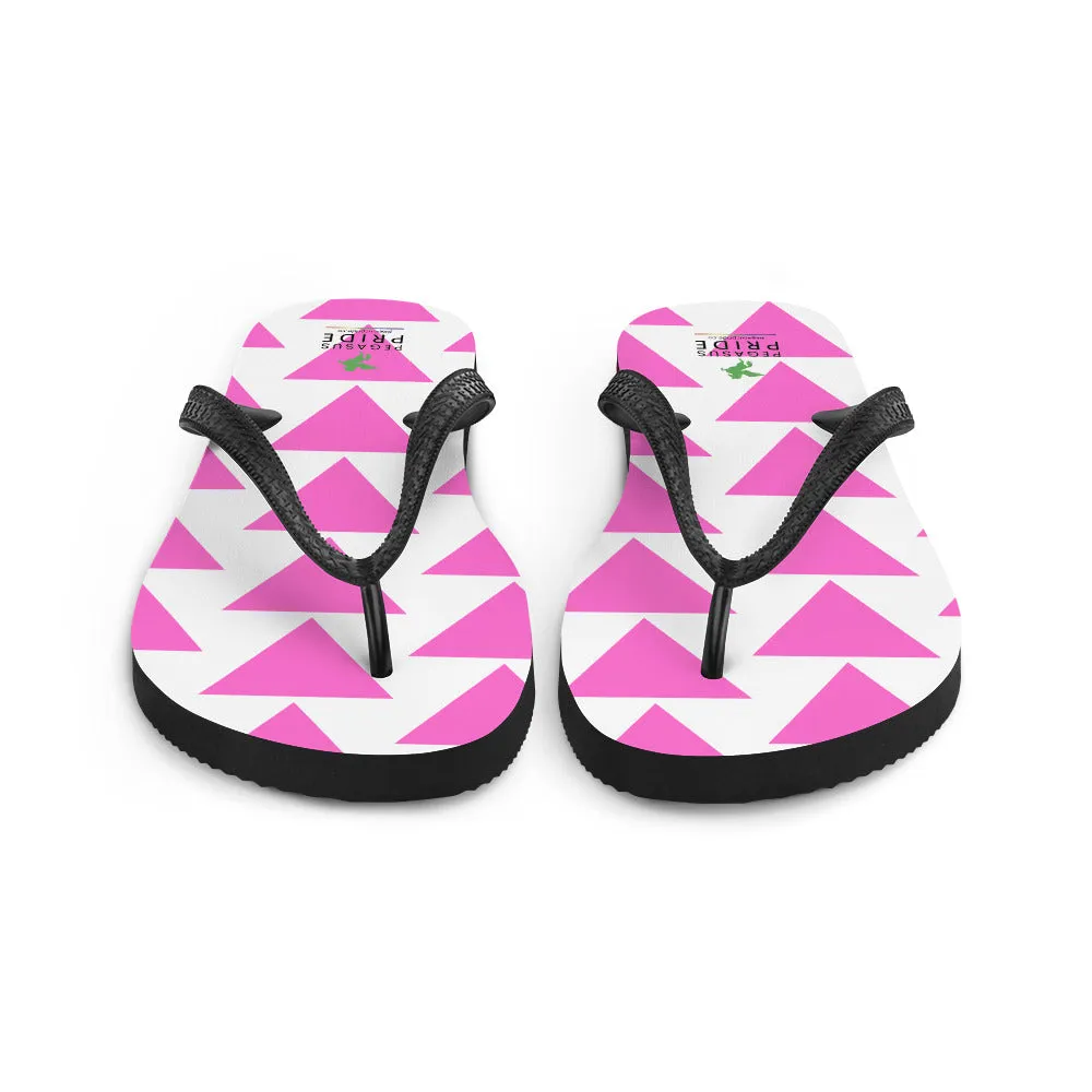 LGBTQ Pride Flip-Flops Sandals - Pink Triangle