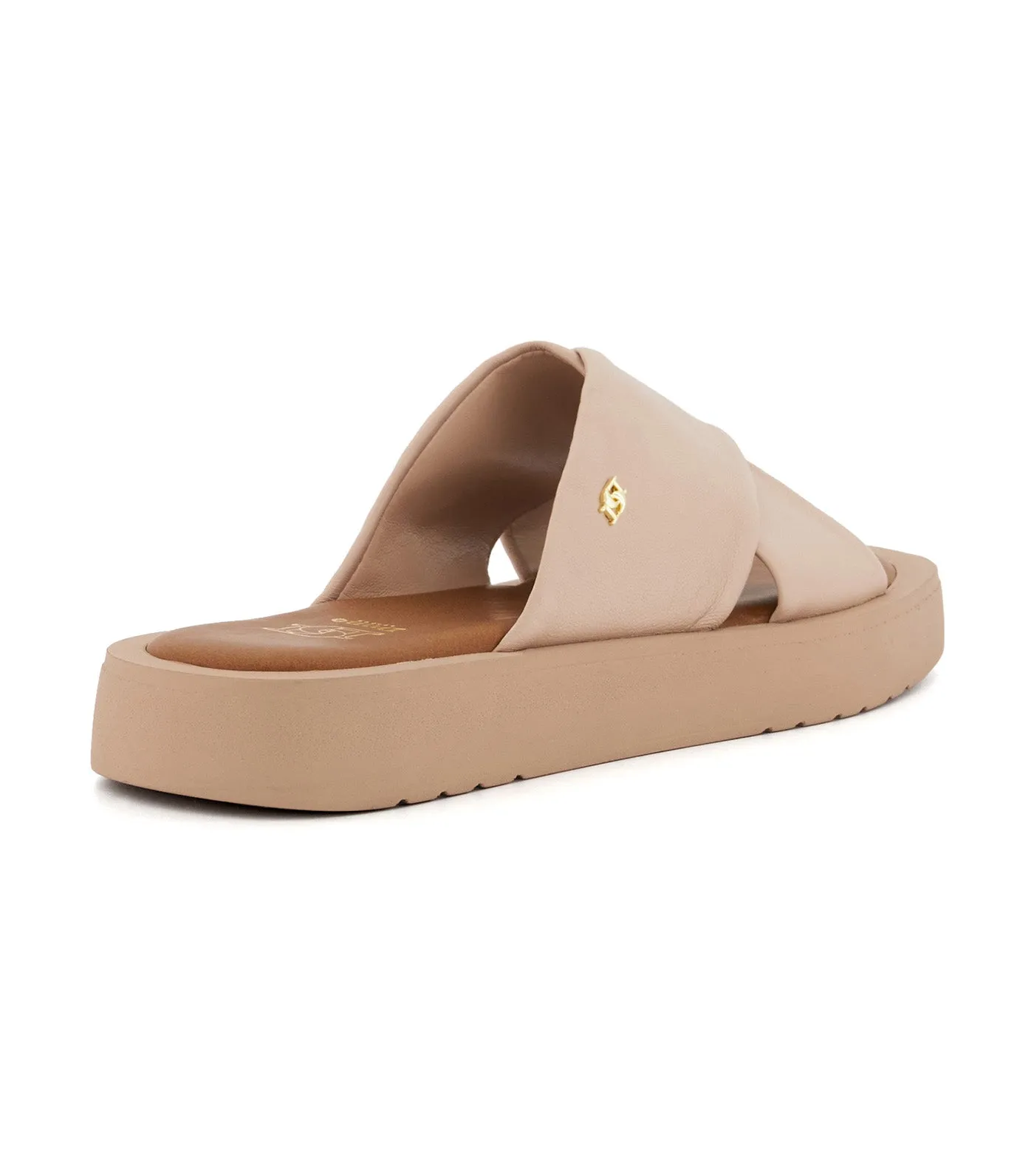 Licorice Slide Sandals Sand Nude