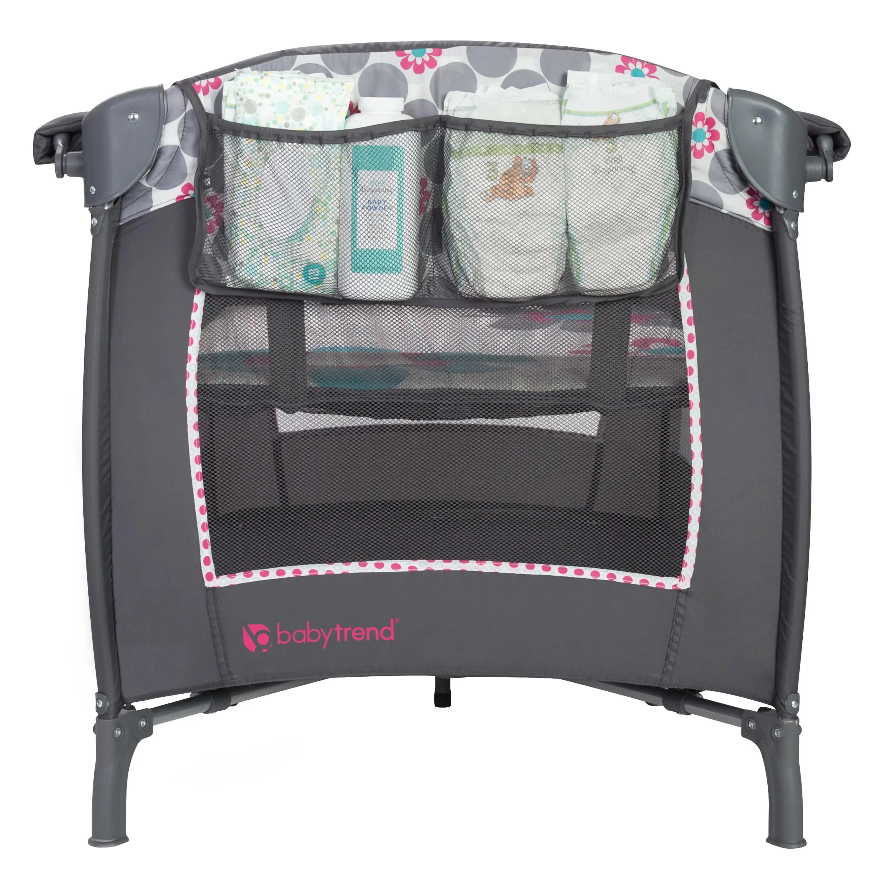 Lil' Snooze™ Deluxe II Nursery Center® Playard - Daisy Dots (Amazon Canada)