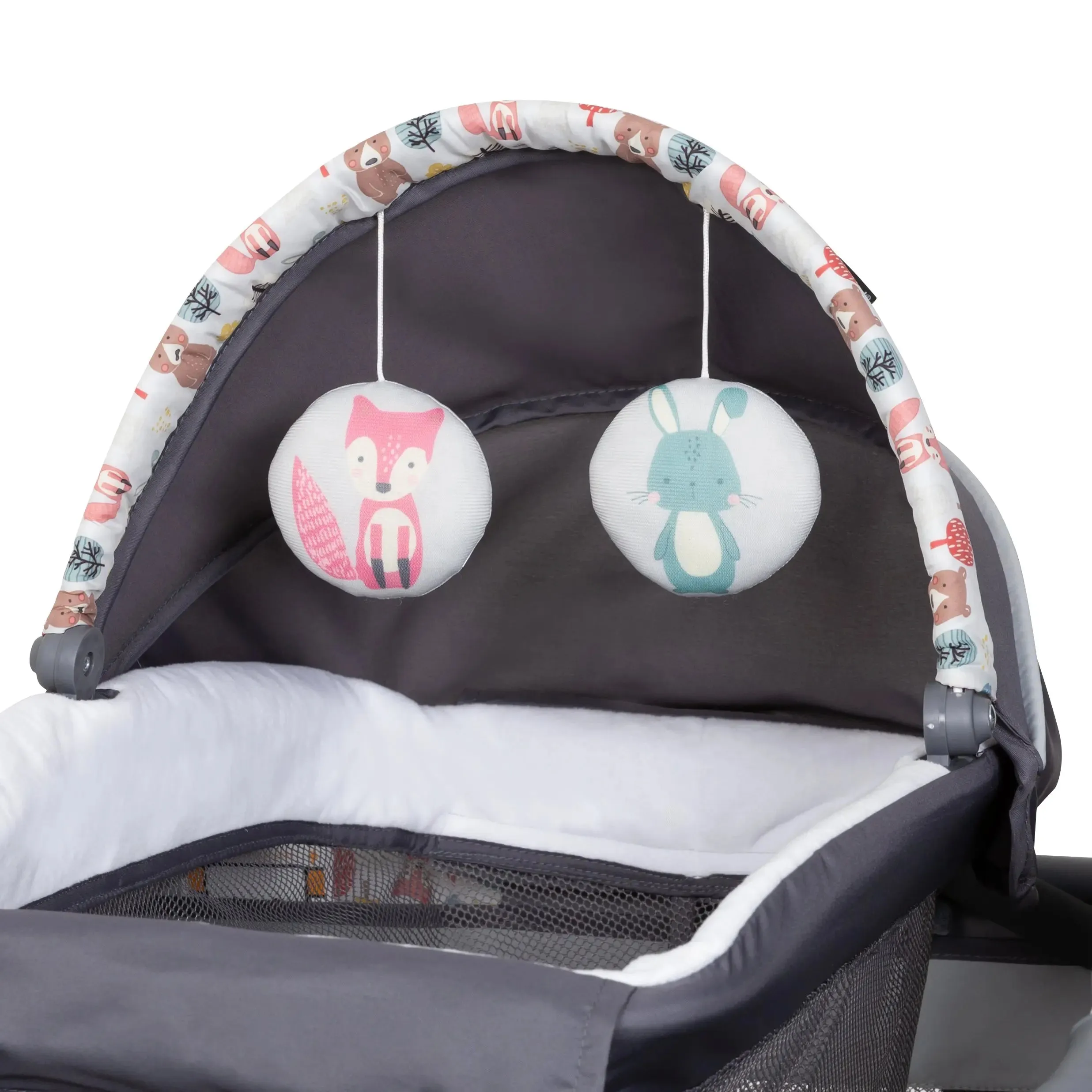 Lil’ Snooze™ Deluxe II Nursery Center® Playard - Forest Party Grey (Walmart Exclusive)