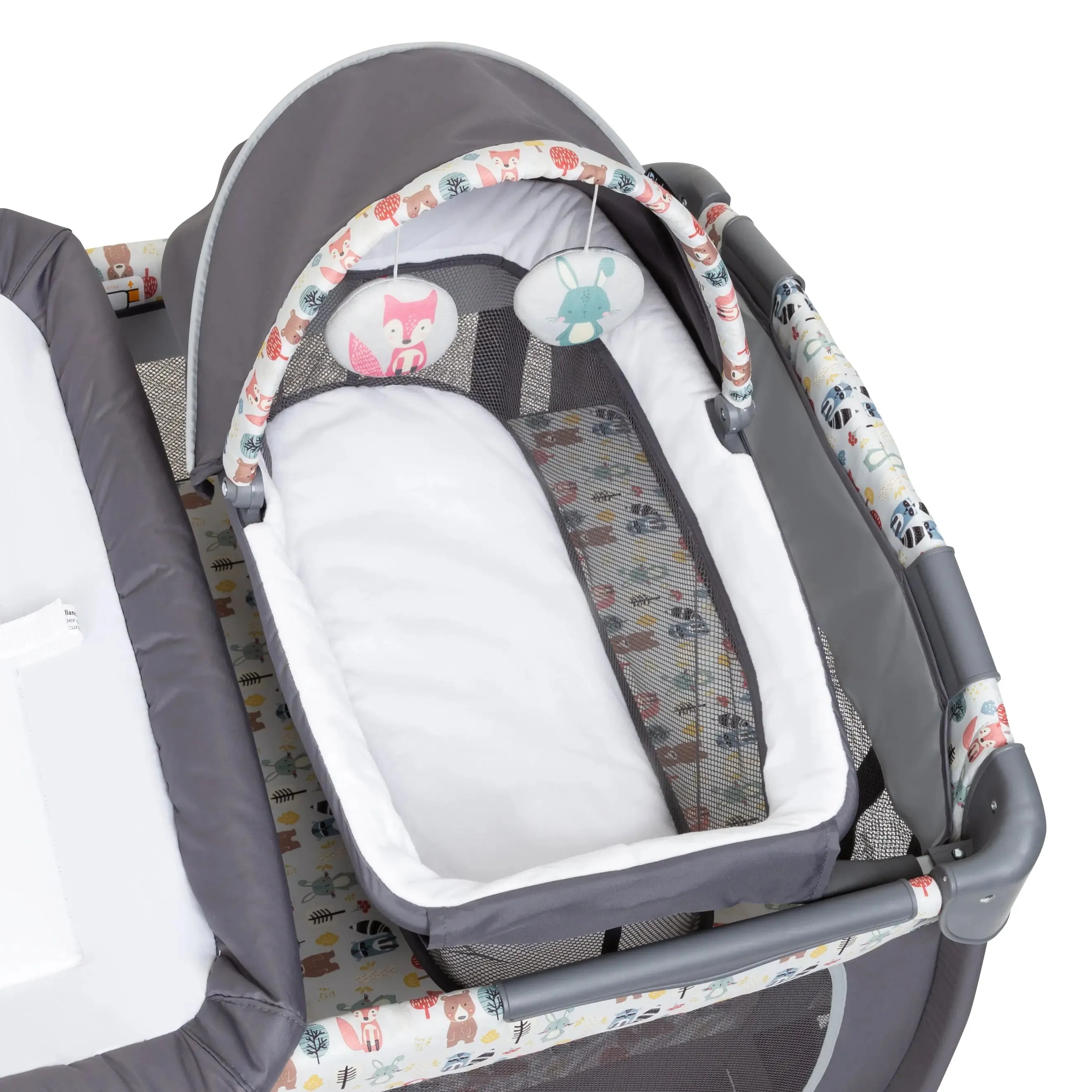 Lil’ Snooze™ Deluxe II Nursery Center® Playard - Forest Party Grey (Walmart Exclusive)