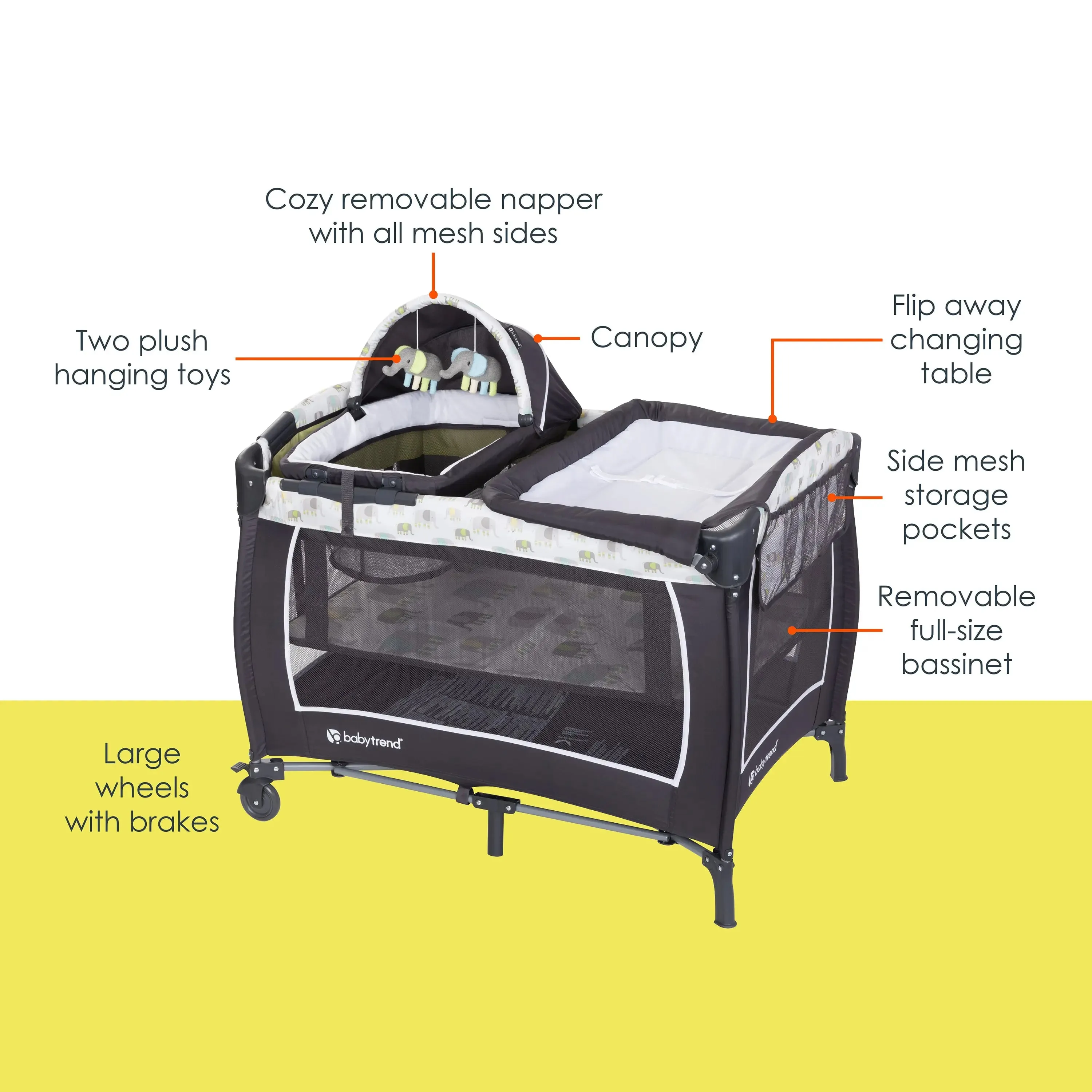 Lil' Snooze™ Deluxe II Nursery Center® Playard - Sockorama (Target Exclusive)