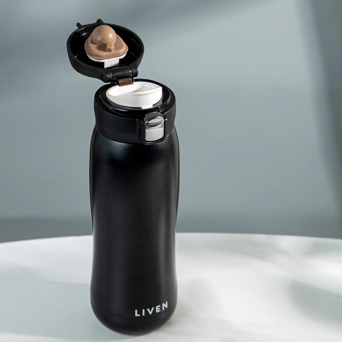 Liven Glow™ Ceramic-Coated Insulated Stainless Steel Water Bottle 17 oz