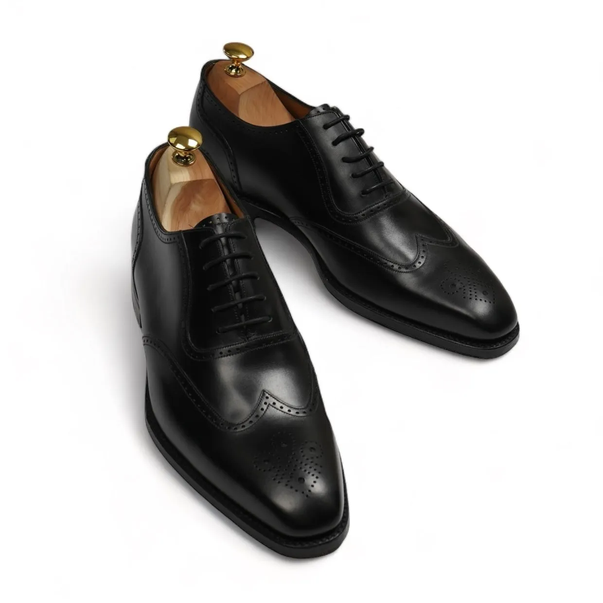 Loake - Black Wing Tip Brogue Oxfords UK 9 / EU 43