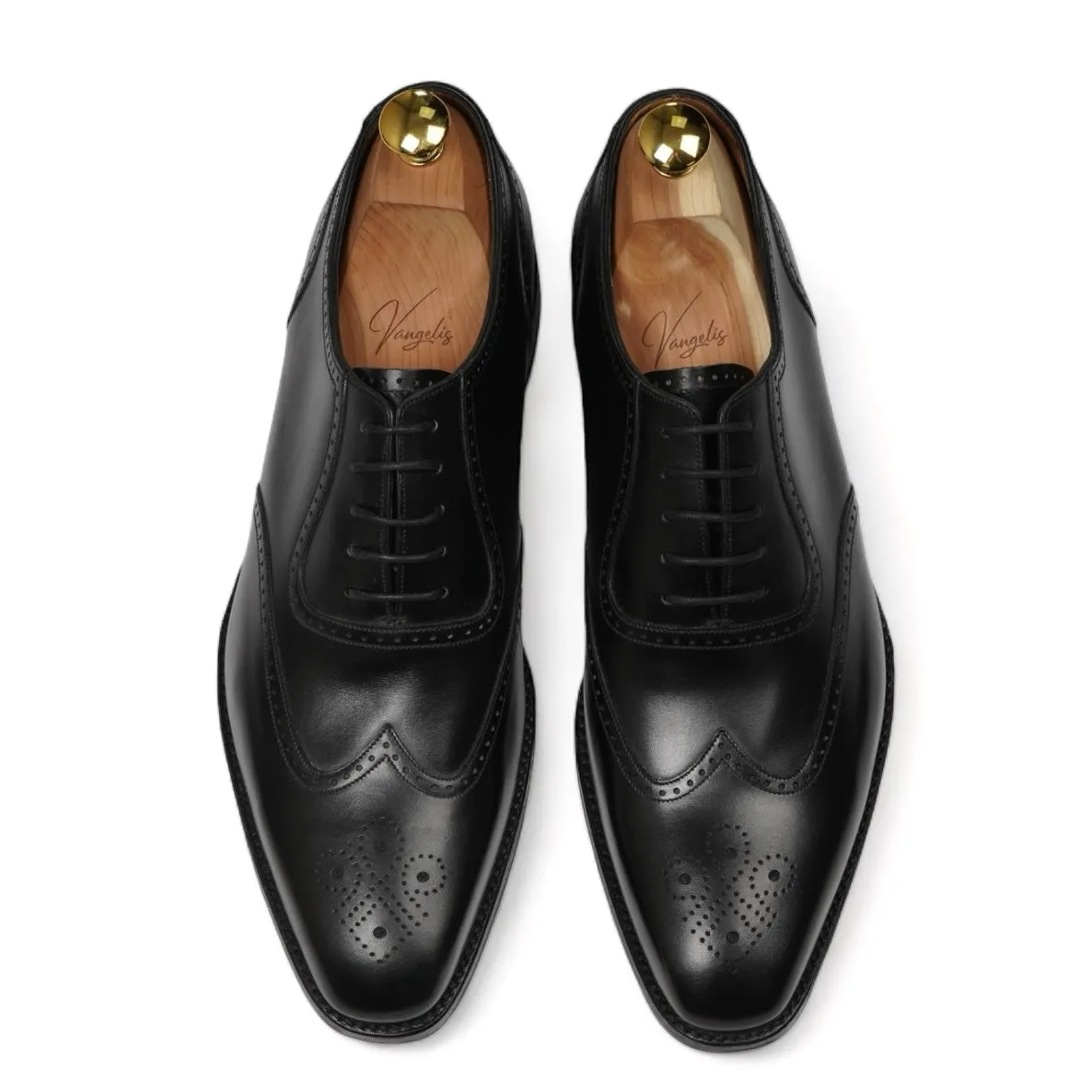 Loake - Black Wing Tip Brogue Oxfords UK 9 / EU 43