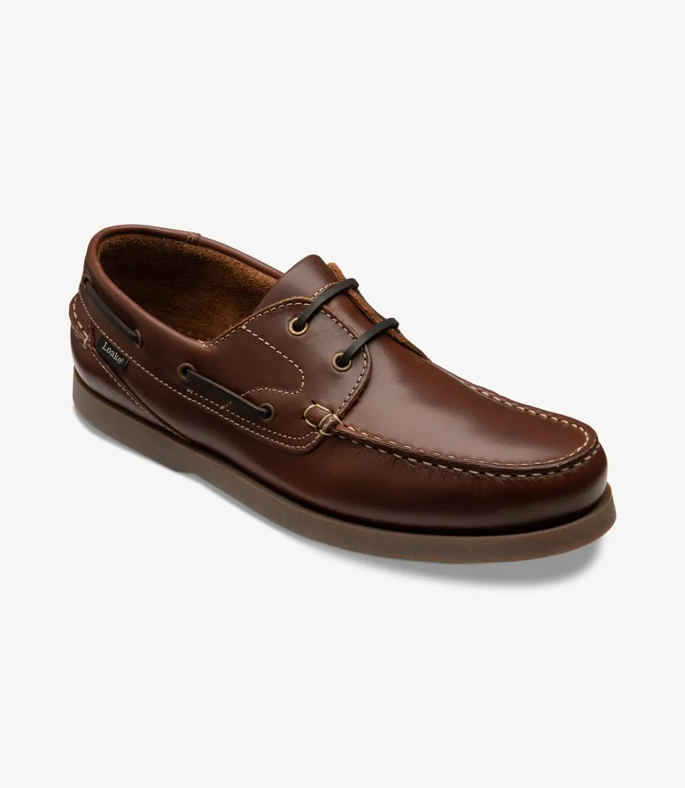 Loake Lymington Boat Shoe Brown Waxy