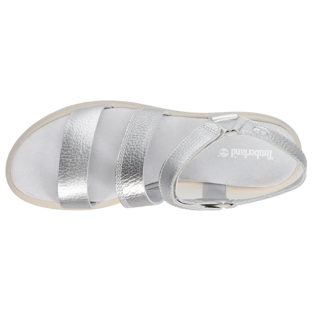 London Vibe Flat Metallic Sandals