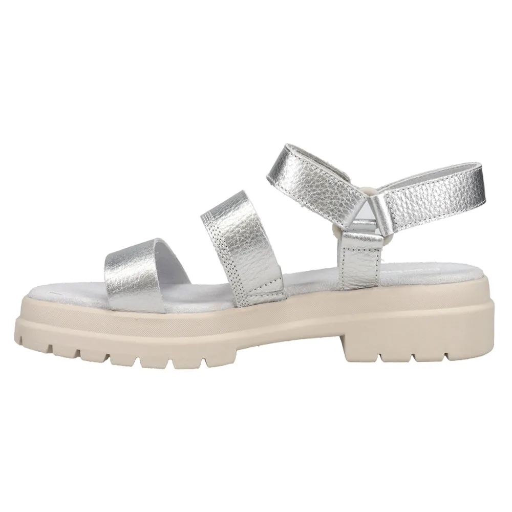 London Vibe Flat Metallic Sandals