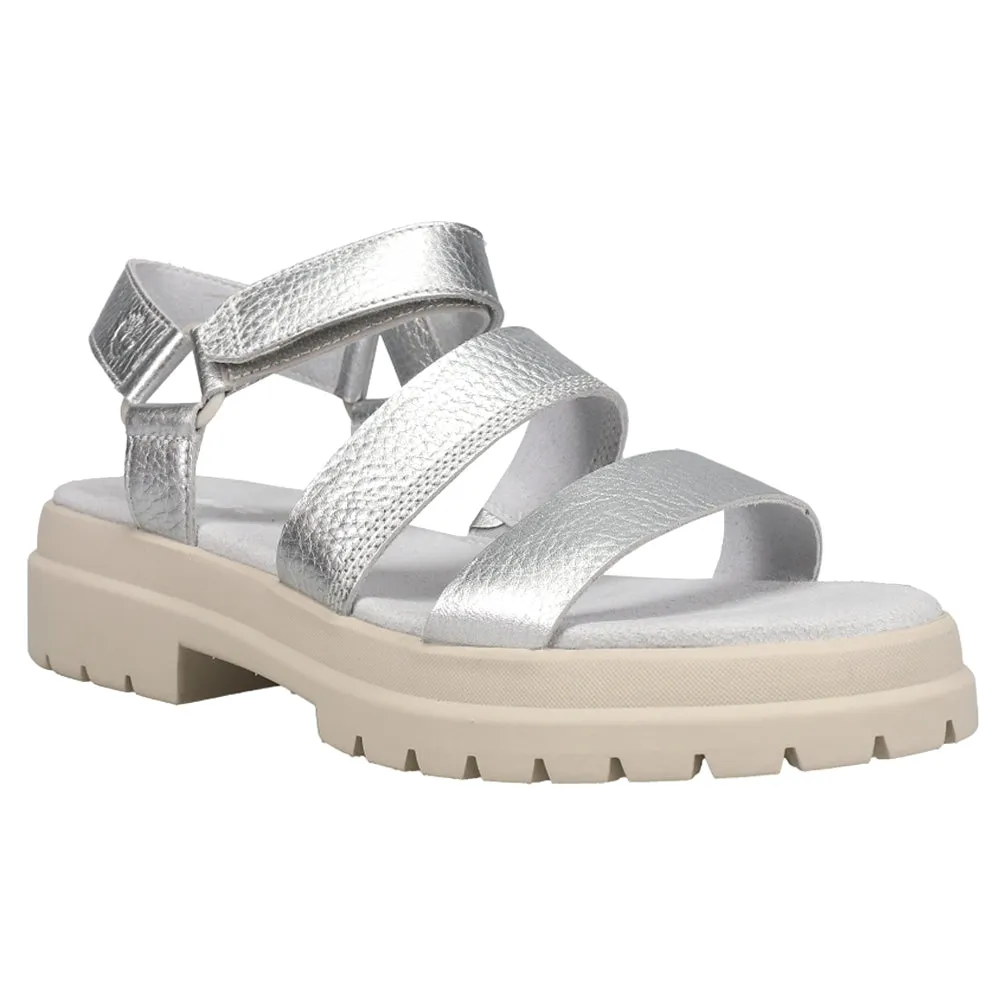 London Vibe Flat Metallic Sandals