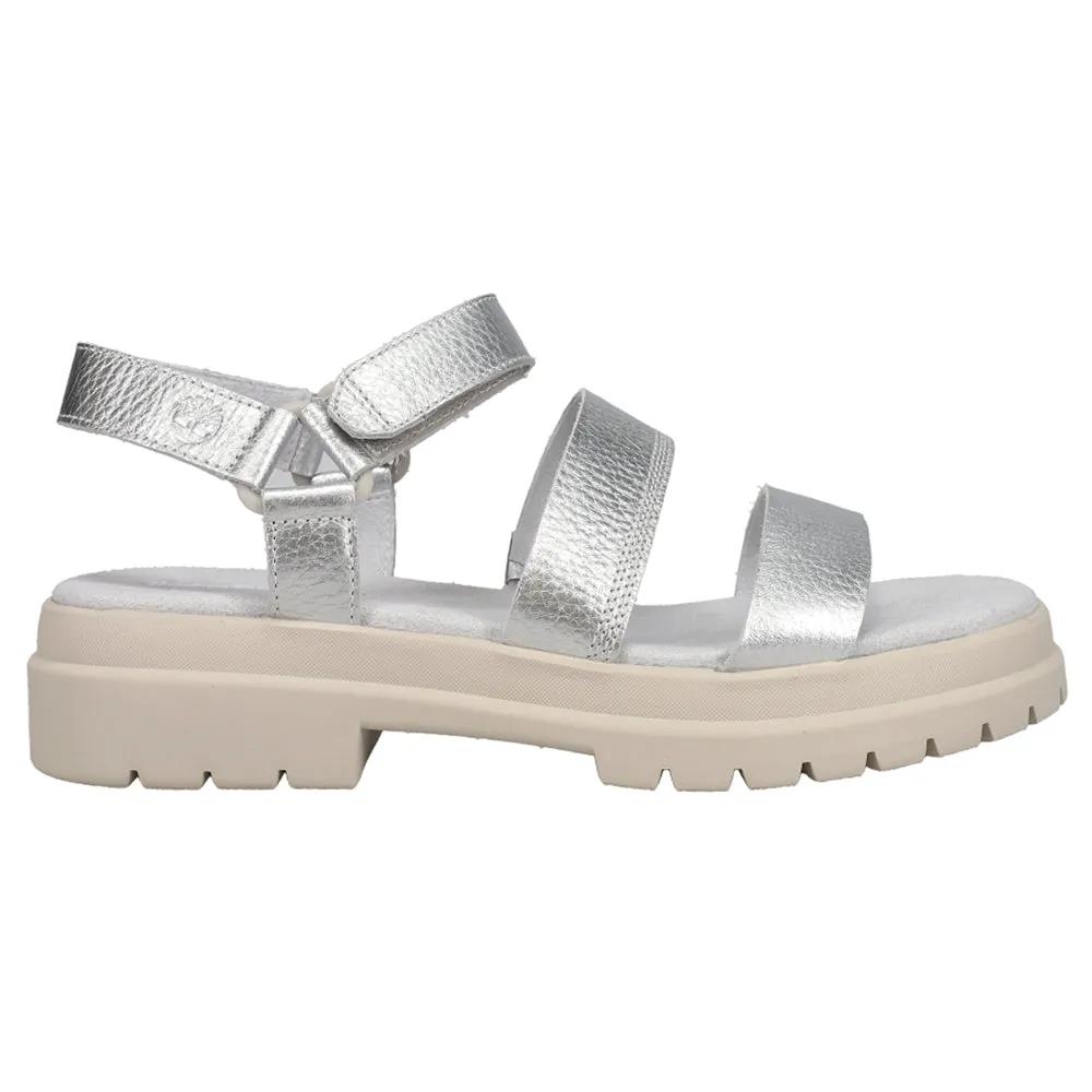 London Vibe Flat Metallic Sandals